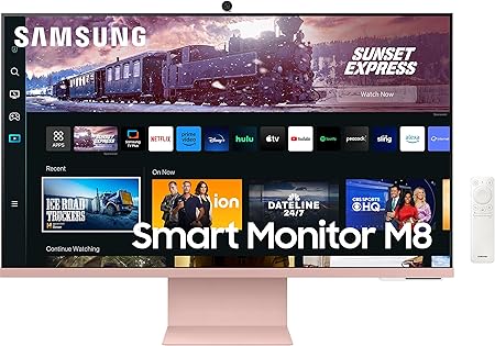 Samsung 32-inch(80cm) M8 4K UHD Smart Monitor, Mouse & Keyboard Control