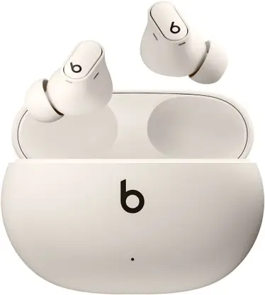 Beats Studio Buds + Ivory with Active Noise Cancellation Bluetooth  (Ivory, True Wireless)