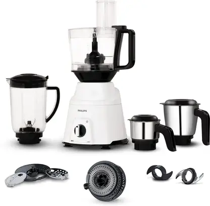 PHILIPS HL7763 750 W Juicer Mixer Grinder  (HL7763/00 | 4 Jars | White)